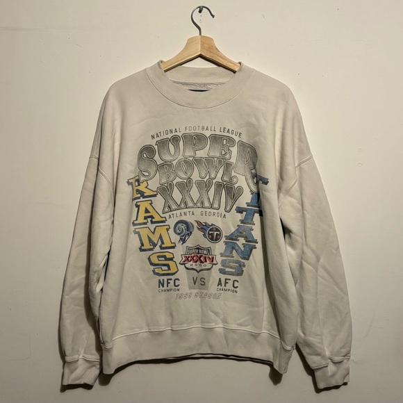 Abercrombie & Fitch Other - 🏟️ ABERCROMBIE & FITCH X NFL RAMS TITANS 1999 SUPER BOWL XXXIV SWEATSHIRT 🏟️